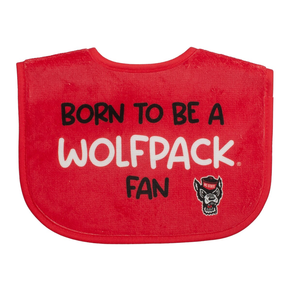 Baby Bib Born to Be a Wolfpack Fan